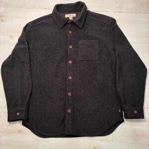 Tommy Bahama Full-Button Down Dark Chocolate Fleece Jacket Size XL